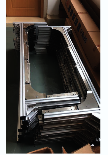 水平打包机送带槽