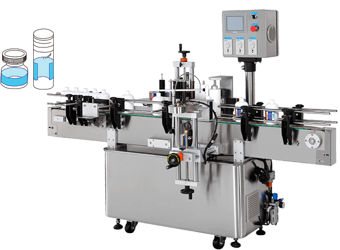 高速贴标机-润手霜贴标机-即时打印贴标机