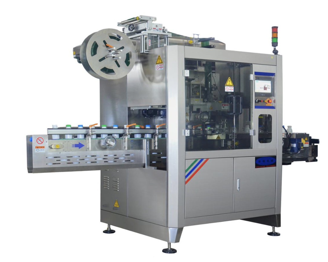 辣椒酱瓶套标机-套标筒尼龙异形件-马口铁罐套标机